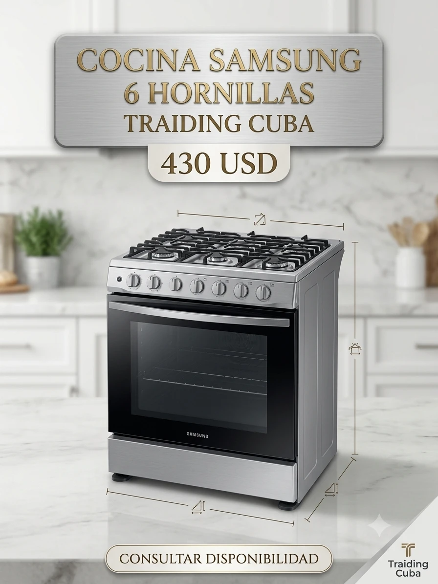 Cocina Samsung 6 Hornillas's foto | Maresma Martínez SRL |  BizneCubano