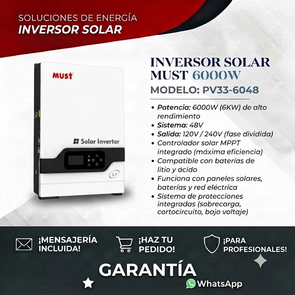 Inversor Solar Must 6000w's foto | Maresma Martínez SRL |  BizneCubano